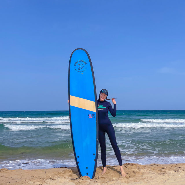 강원도 고성 송지호해수욕장에서 즐기은 서핑🏄🏻‍♀️