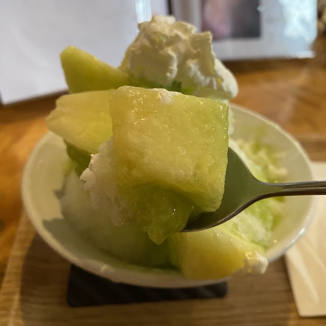 神戸西区「珈専舎たんぽぽ」夏の名物めろん氷が美味しすぎてびっくりした！数量限定！