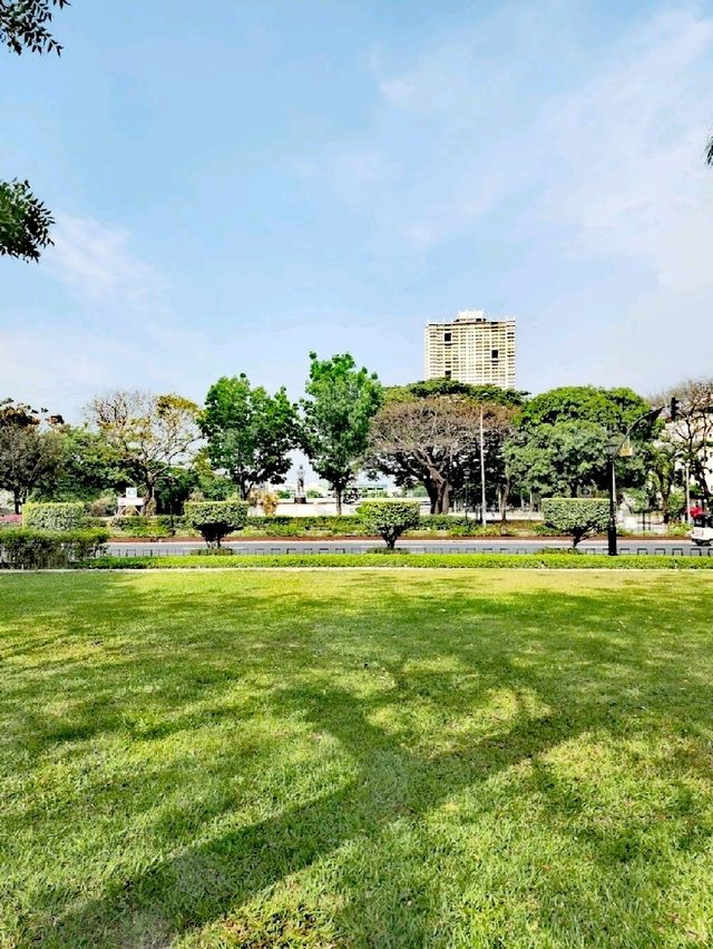 Enjoying Rizal Park