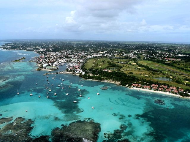 Incredible flight over Guadeloupe