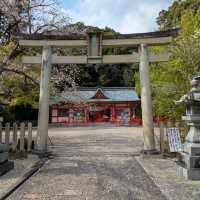 The landmark is a large torii, which is about 34 metres high.