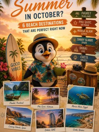 🍂 Chasing summer in October? Here are 6 beach destinations that are perfect this time of year 🌴✈️