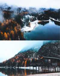 Winter Wonderland ~ Lago di Braies, Italy ❄️