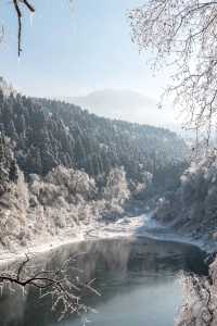 古人說“不識廬山真面目”，體會到了，廬山的雪景！絕美！