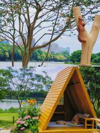 這座綠意盎然的城市，藏著一片城中桃源－南湖公園