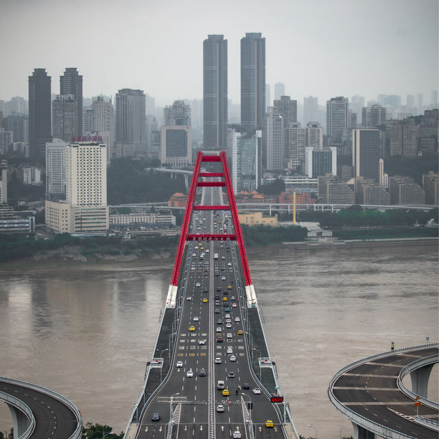 The BIG RED BRIDGE!