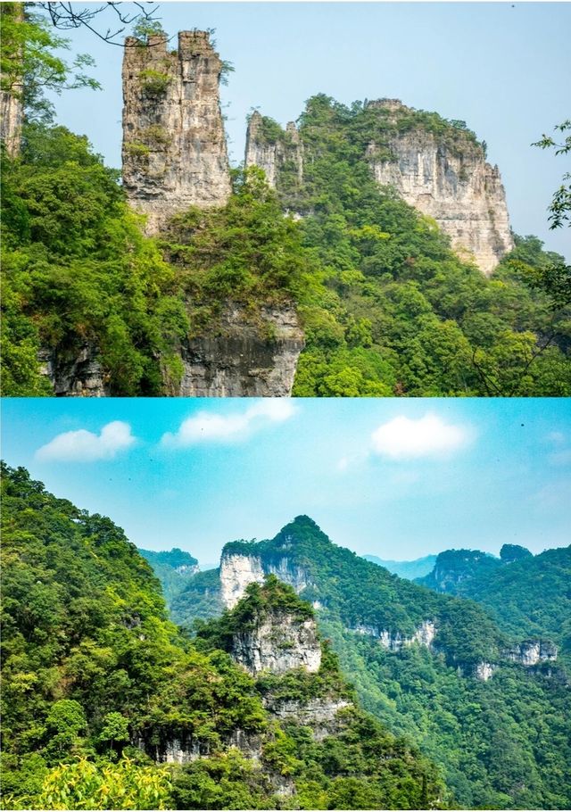 "四面削成，獨出於雲霄之半"，山巔如台。