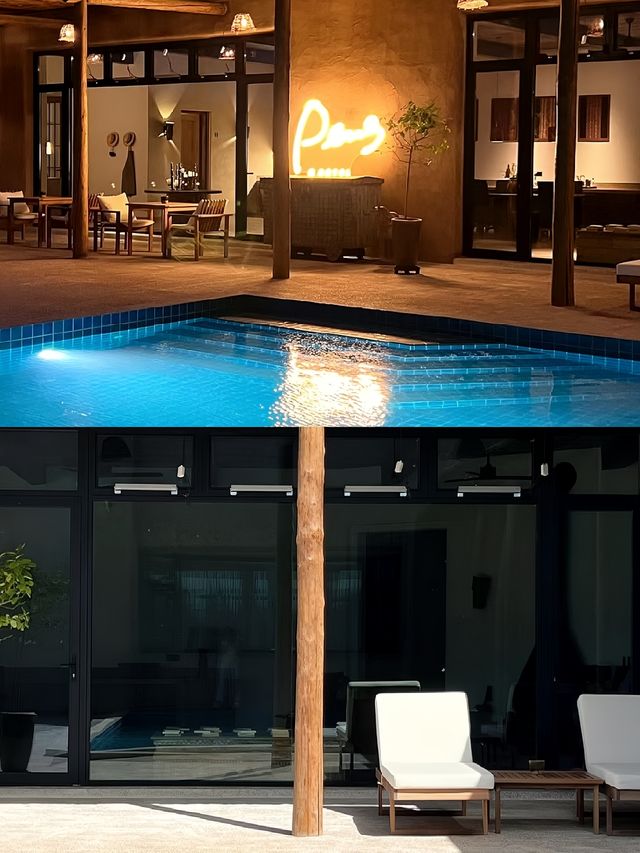 內蒙的酒店真是達到另一層次了 沙漠綠洲。