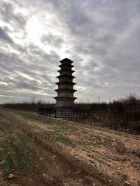 臨猗閭原頭永興寺塔|莊稼地裡的古塔