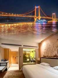 武漢江景天花板住希爾頓躺著看兩江交匯,下個樓就是江漢關!