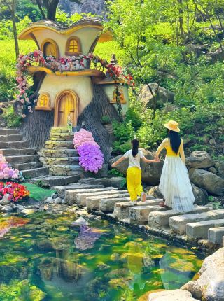 허난에 동화 속 숲 버섯집 요정 계곡이 숨어 있다니 너무 힐링돼요!