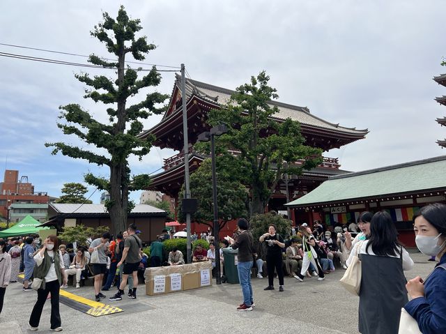 淺草寺、雷門和服體驗，Golden Week人真的好多