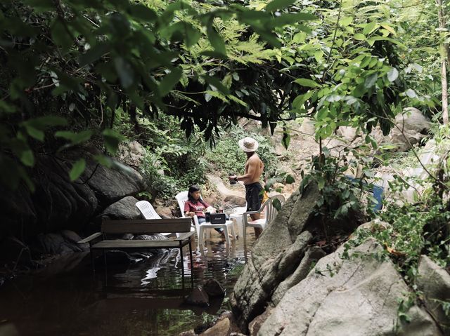 The Hidden Falls ในสวนลับ ลานกางเต็นท์ริมลำธาร🌿