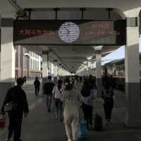 Taking the train from Datong to Beijing