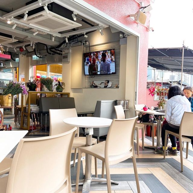 大澳人氣粉色Cafe🤍望住靚景歎咖啡