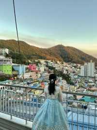 韓國釜山穿上韓服感受釜山的日與夜-甘川文化村