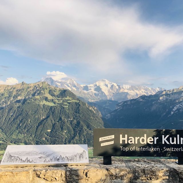 스위스 인터라켄 전경을 구경할수있는 하더클룸 전망대