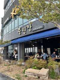 釜山/海雲台　テラス席で海を観ながら絶品ワカメスープ店💕