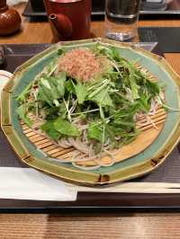羽田ランチしゃきしゃきの葉わさびそば