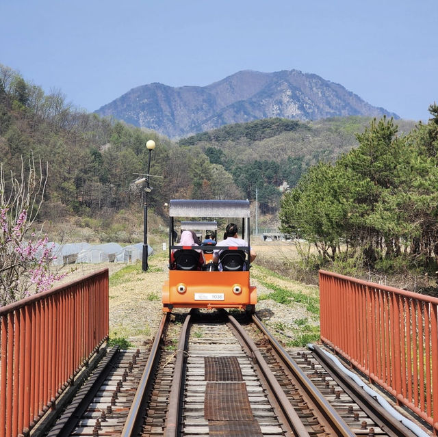 「首爾江村鐵道公園：騎腳踏車遊青山綠野，享受VR體驗」