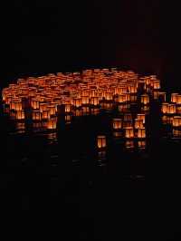 【絶景】夏の夜の風物詩！市川灯籠流し🏮🍧👘