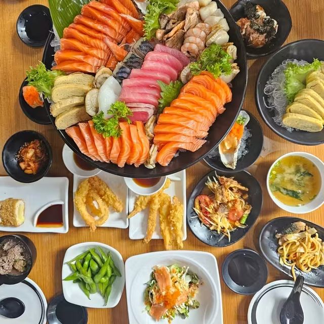 บุฟเฟ่ต์ซาชิมิ ที่อร่อยตรงปก ไม่จกตา 