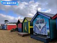 澳洲墨爾本-色彩濱紛超可愛的海灘彩虹小屋：Brighton Bathing Boxes