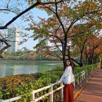 ทะเลสาปซอกชน ในวันใบไม้เปลี่ยนสี 🍁🍂