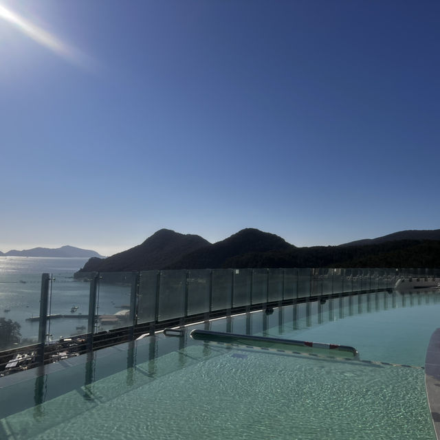 heated roof top pool