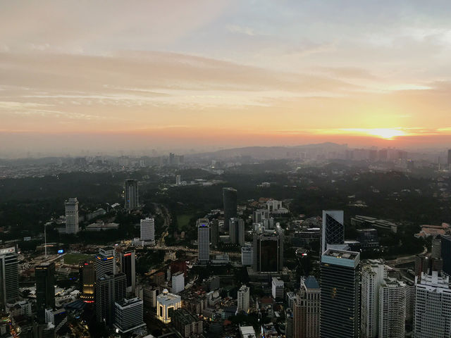 Golden Hour to City Lights at KL Tower! 🌅🌃