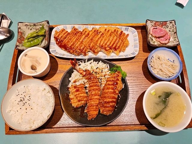 花蓮市美食〔菊川和風食堂〕，日式炸物料理的美味饗宴