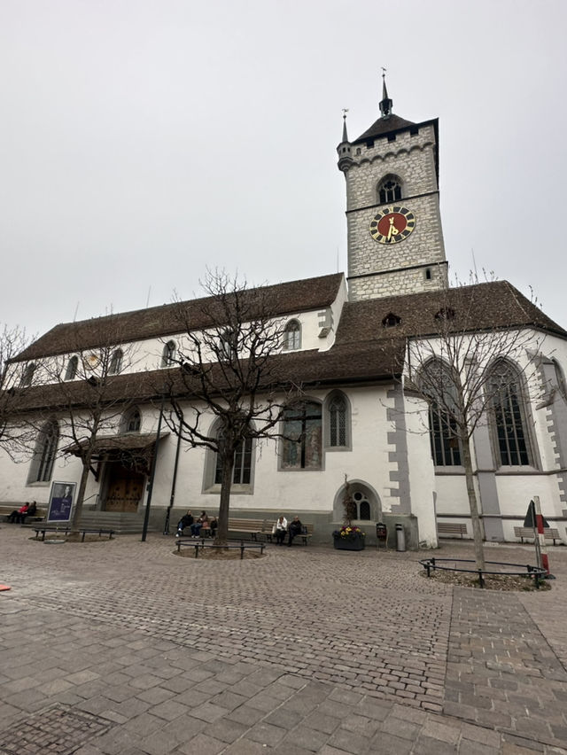 Cute town "Schaffhausen" in Swiss