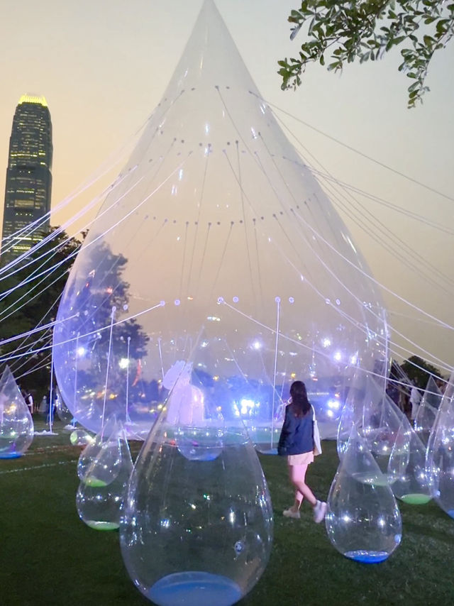 香港景點🇭🇰水滴都有藝術展💧