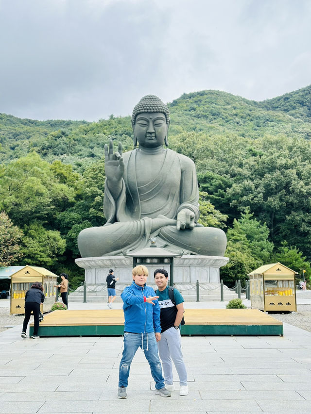 A Massive Bronze Statue (The Budha of the Western Paradise)