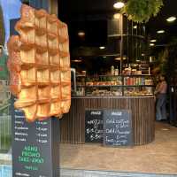 Having something sweet in Mr Waffle & Sandwich