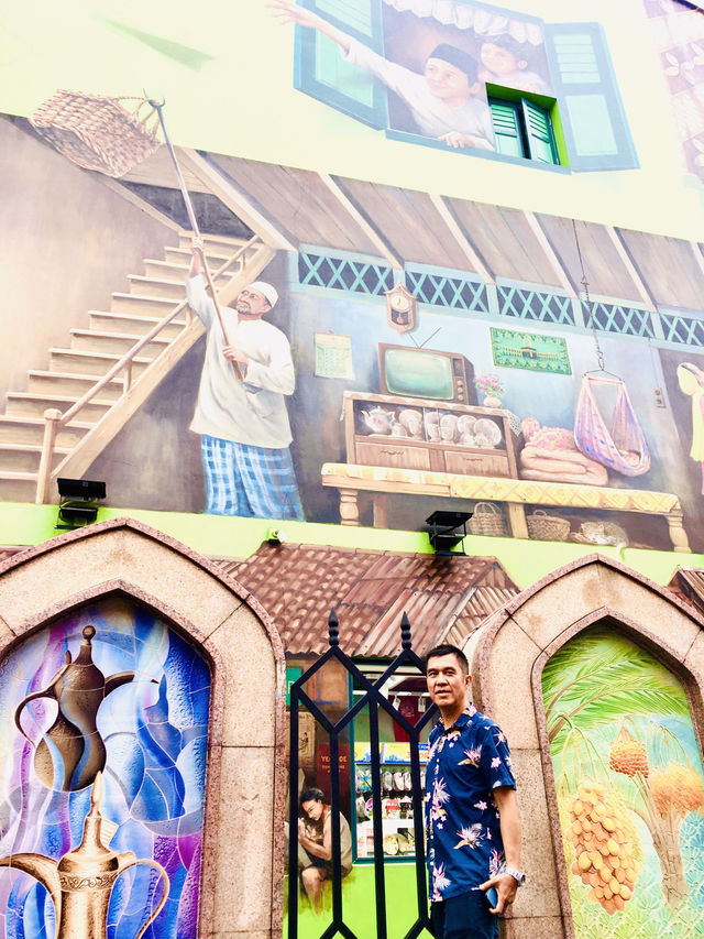เสน่ห์ย่านKampong Glam ถนนMuscat Street Artต้องไป