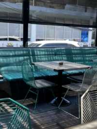 CAFÉ WITH GOOD BREAKFAST SANDWICHES AND COFFEE.