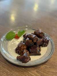 $398有黑醋骨、半隻北京填鴨、白菜同包茶位錢。