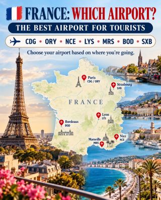 開啟您的法國之旅，該選擇哪個機場降落呢？ 🇫🇷✈️