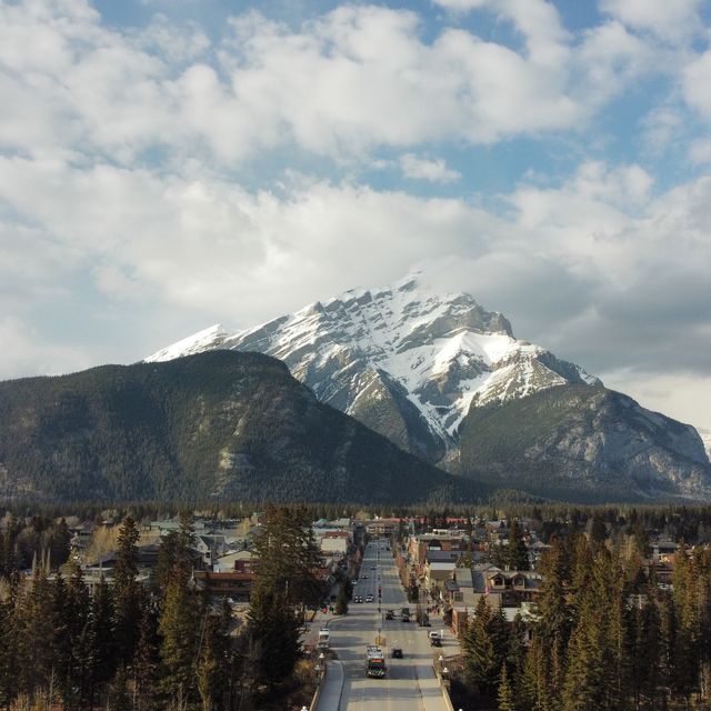 Cascade Mountain and the Canadian Rockies!