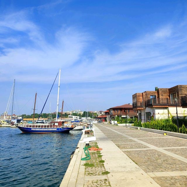 Nessebar's Boats and Beautiful Sea Views 🛶