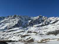 The beauty of snow mountain from Italian side