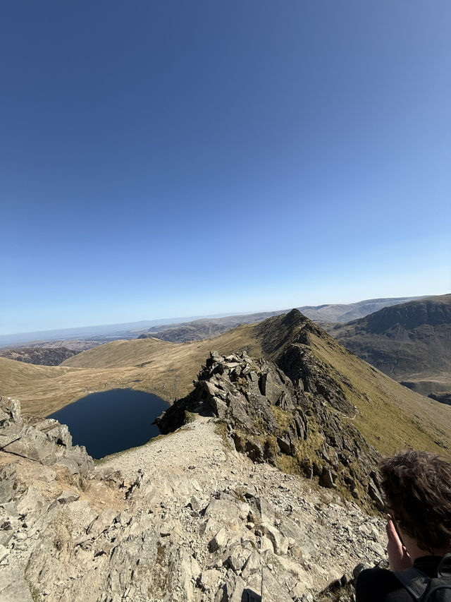 Climbing helvellyn!