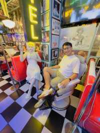 Fuel up on flavor and nostalgia at Makati’s most iconic diner 🇵🇭🍔⛽