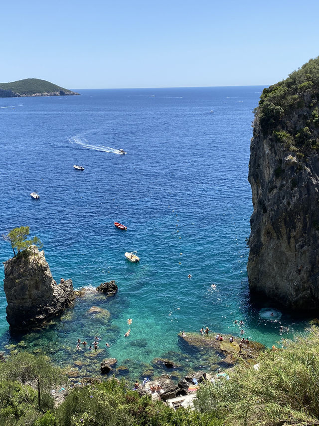 Corfu north to South. East to West