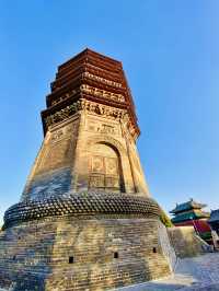 天寧寺裡文峰塔 藏式塔刹秀文風