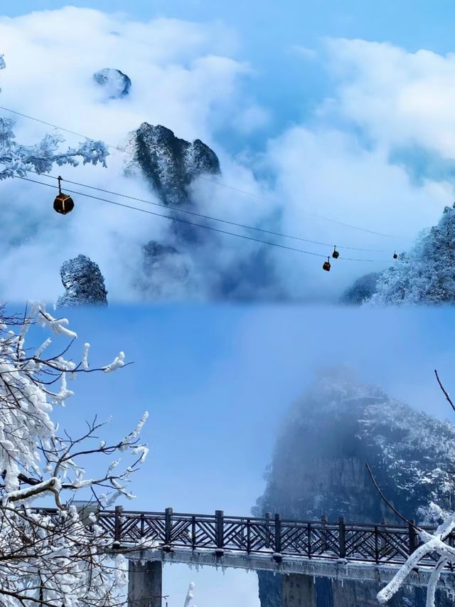 天門山冬季美景大揭祕：雪中的世界如此夢幻！