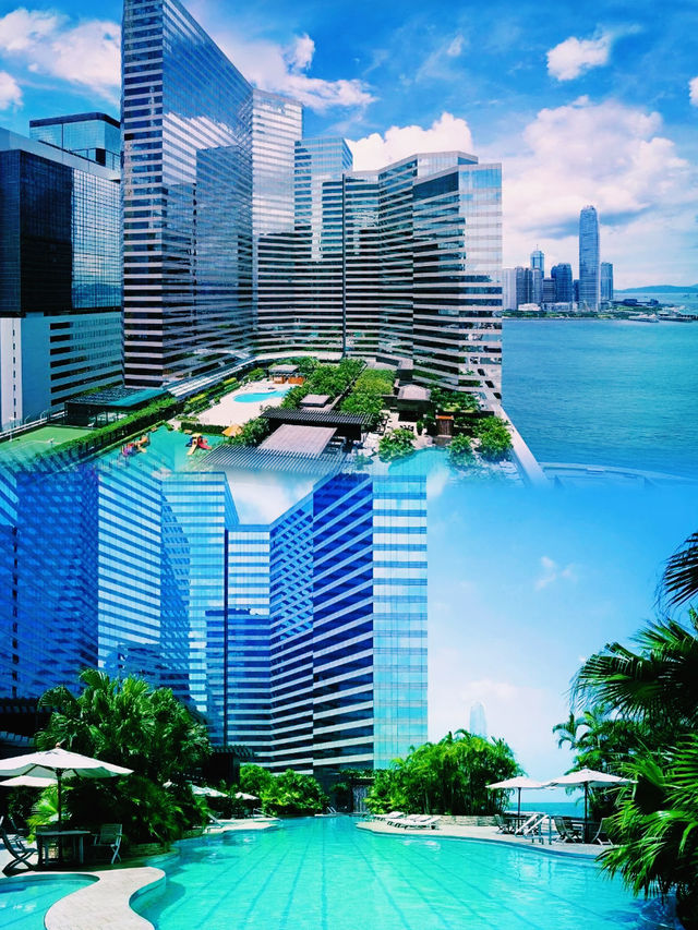 香港君悅連續一周住不夠，360度看維港美景！！誰懂我的開心啊