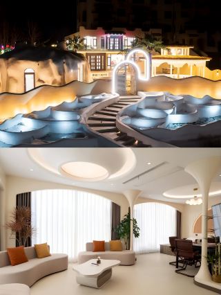 This is the most beautiful hot spring B&B I have ever stayed in, the Sira Fort Hot Spring Villa.