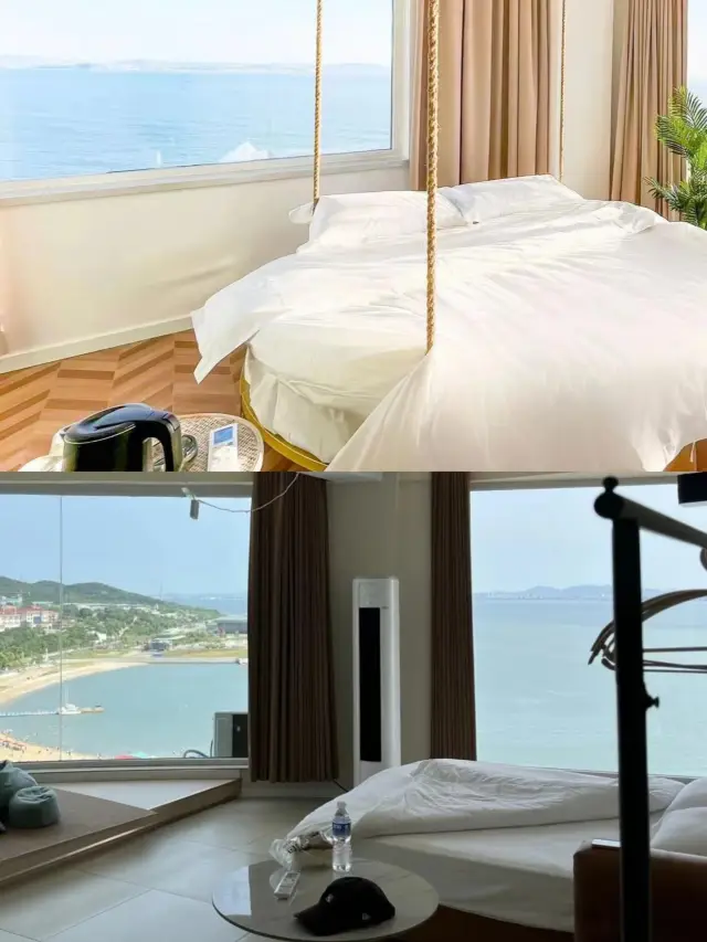 煙台!! 海水浴場!躺看海景值得落淚。